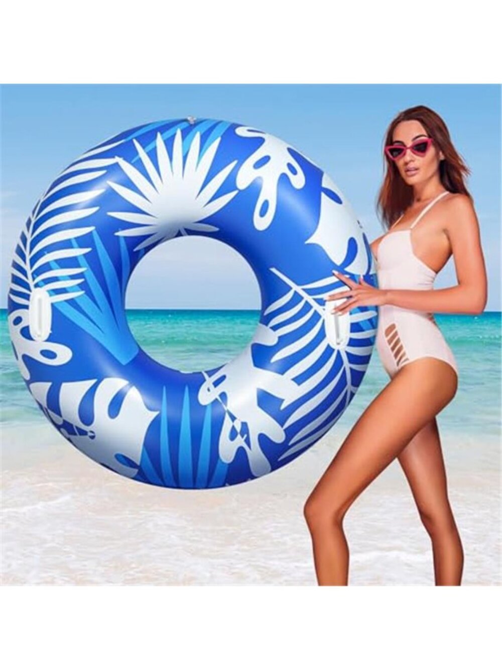 Inflatable Pool Float Tube for Adults Swim Ring Beach Lake River Party Toy Large